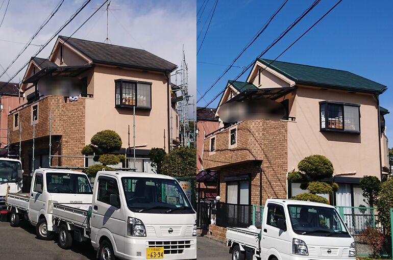 施工前と施工後