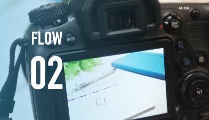 お客様立会いのもと、撮影を実施